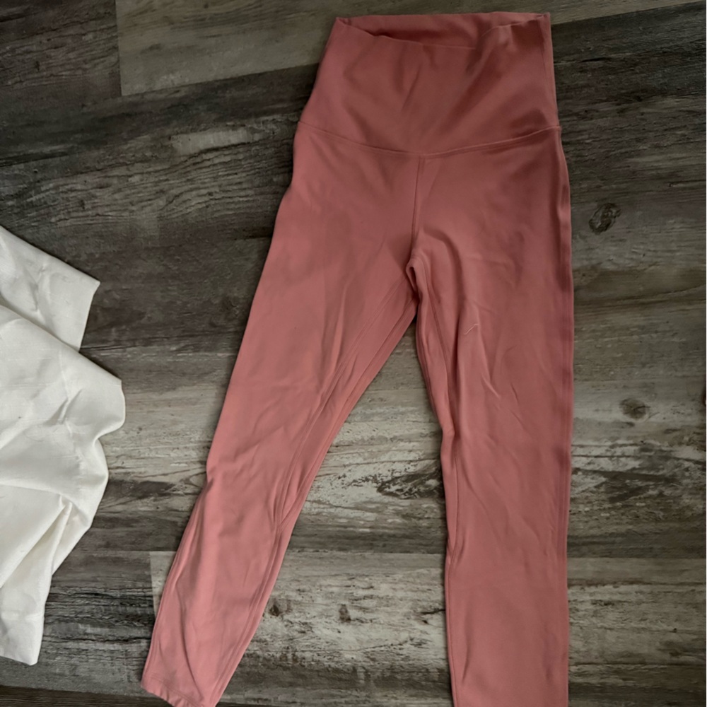 Pink High-Waisted Leggings